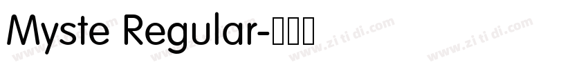Myste Regular字体转换 Myste Regular字体转换